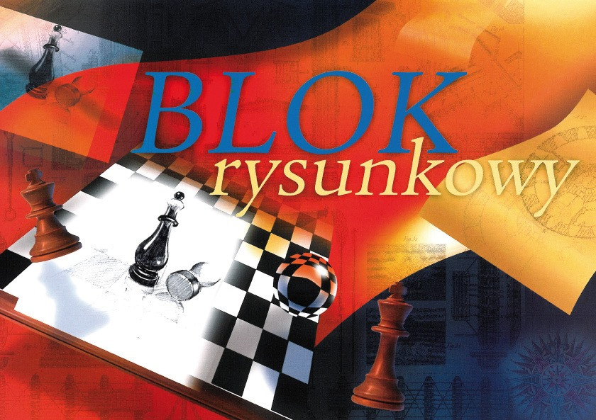 Blok rysunkowy A4 20k. biały Kreska